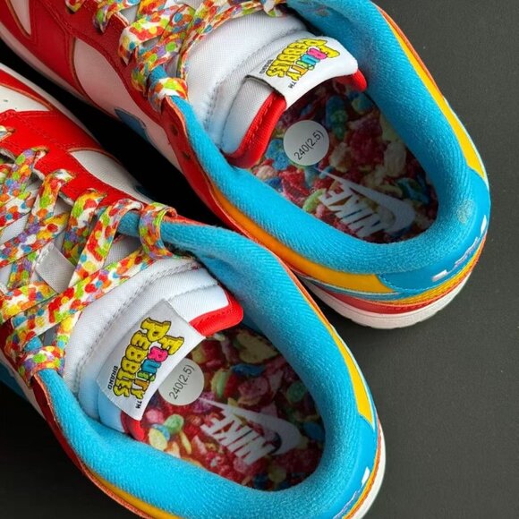 Nike Dunk Low “Fruity Pebbles” x Lebron | Colorful Cereal-Inspired Sneakers - Picture 4 of 5